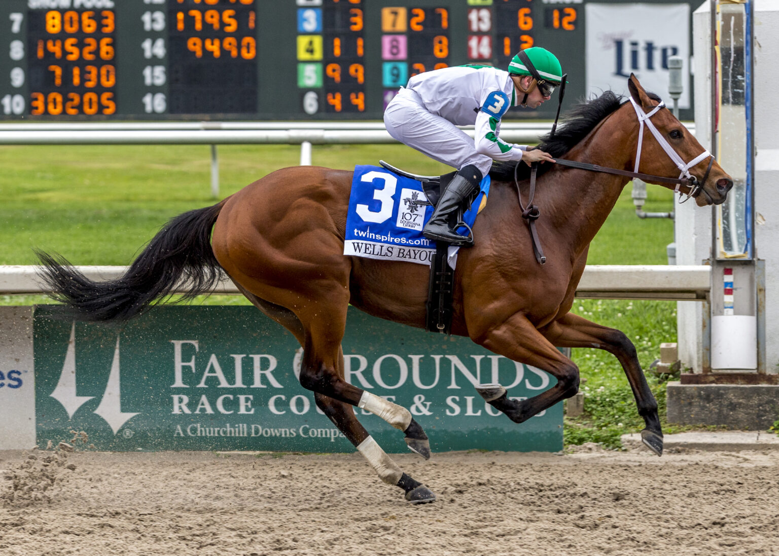 La. Derby winner Wells Bayou returns in G3 Louisiana Stakes Kentucky